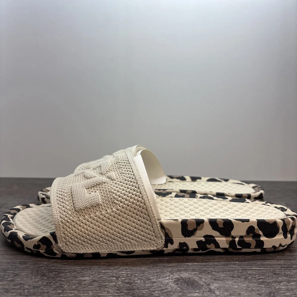 APL Slides Men's 11‎ BL TechLoom Parchment/Leopard Sandals NEW